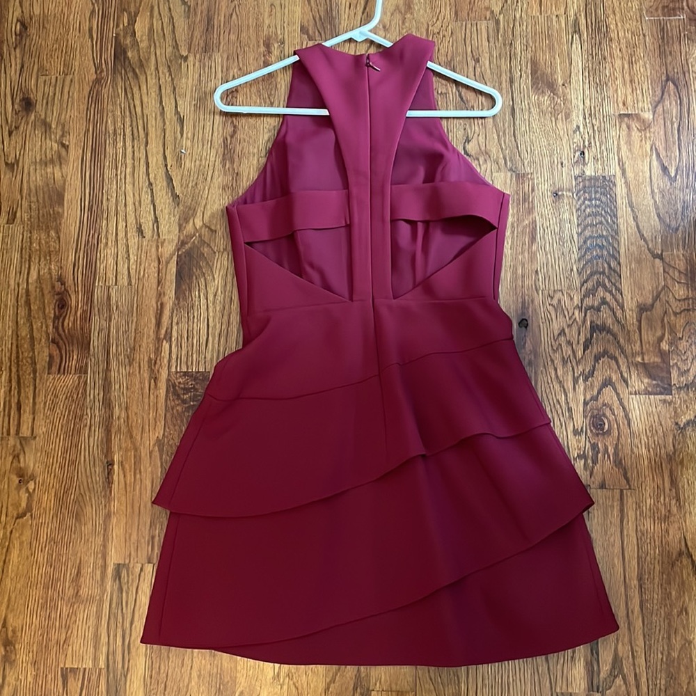 Last Chance! BCBG maroon dress with open back - stunner - Picture 3 of 6